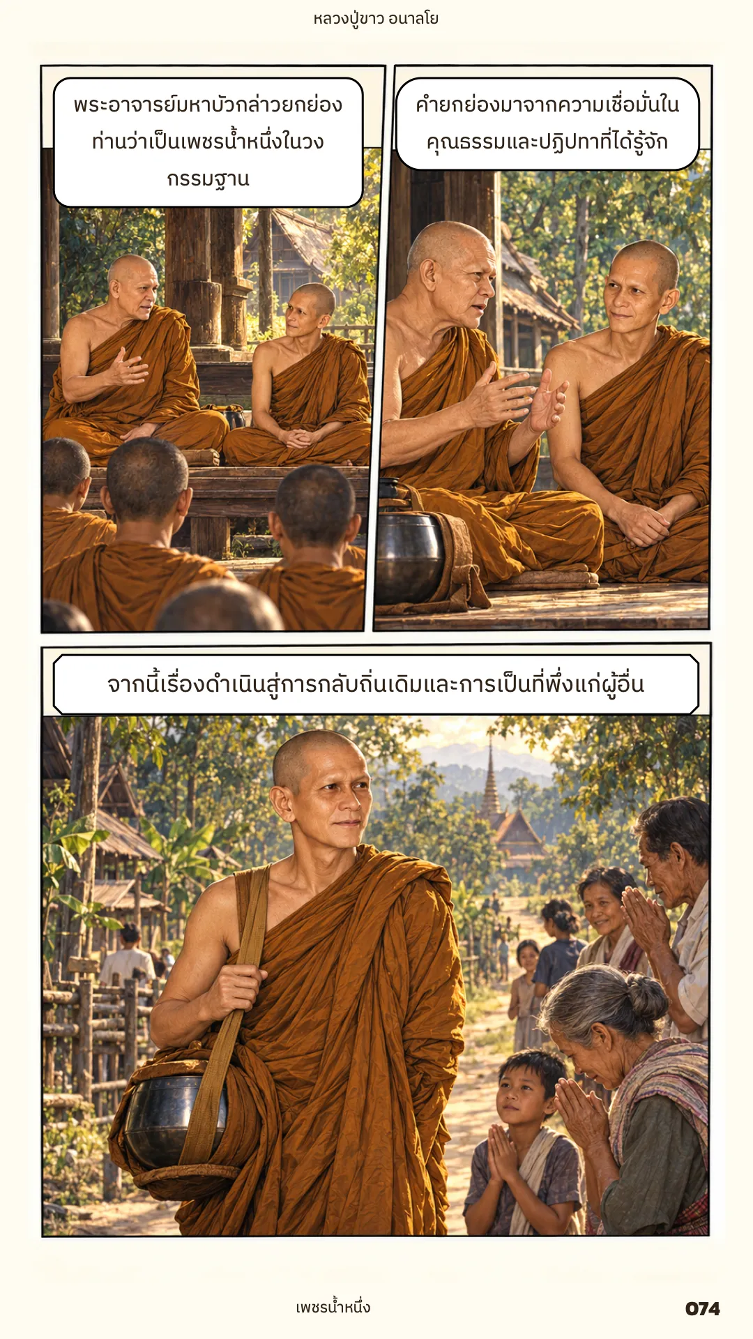 หลวงปู่ขาว อนาลโย ภาค 1 หน้า 74