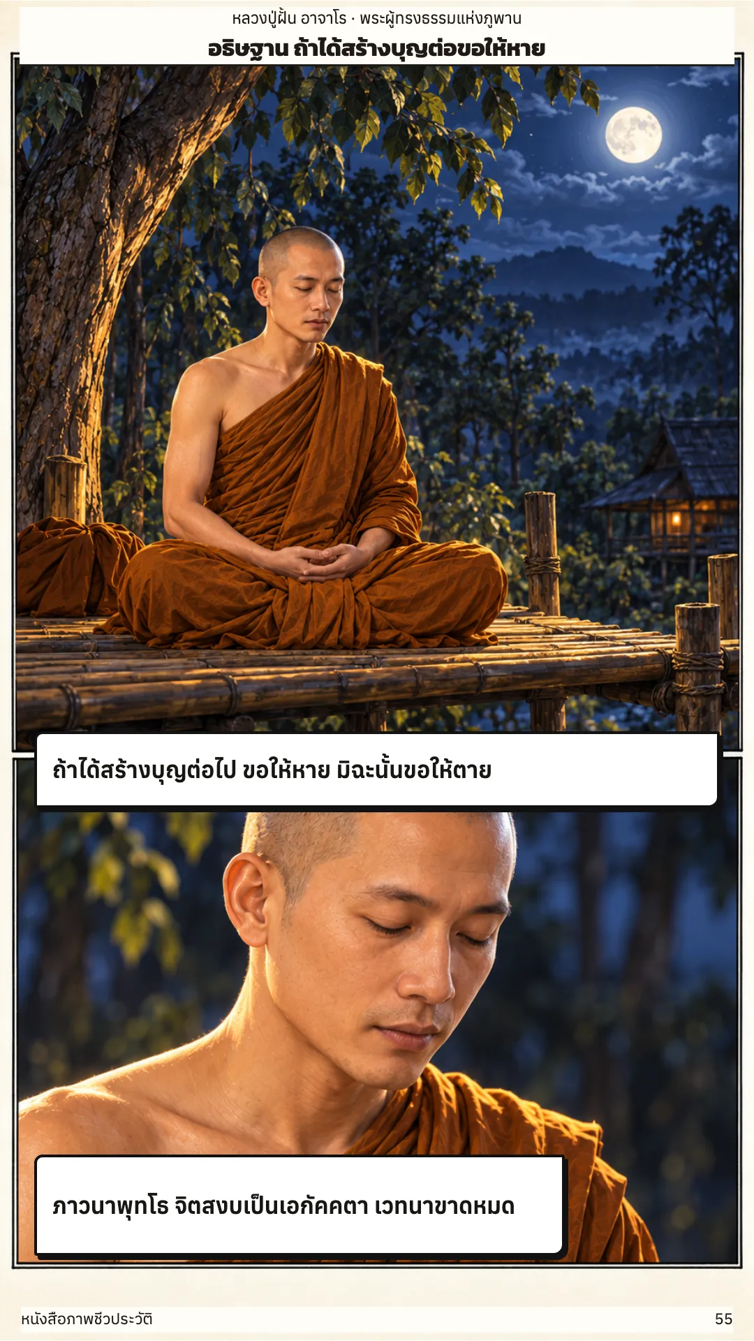 หลวงปู่ฝั้น อาจาโร หน้า 55
