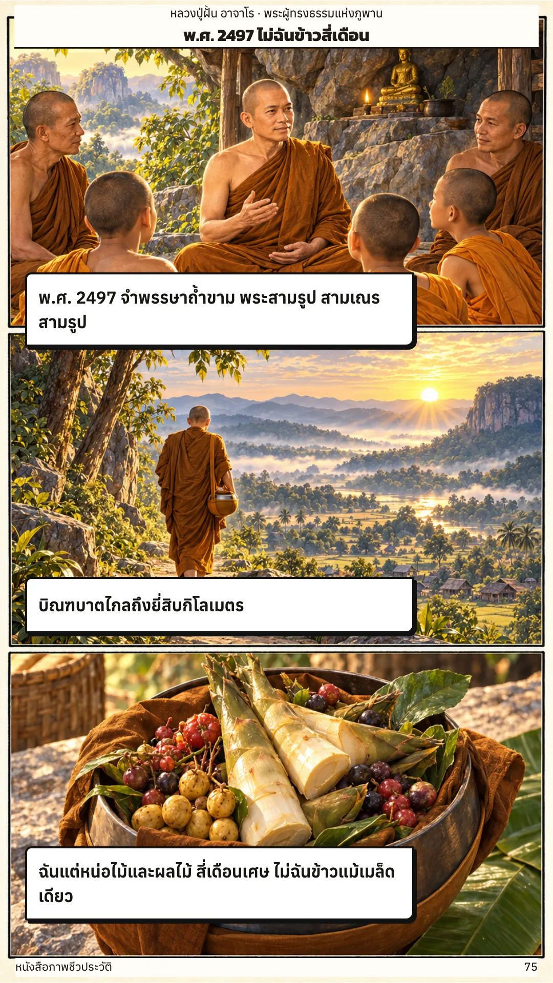 หลวงปู่ฝั้น อาจาโร หน้า 75