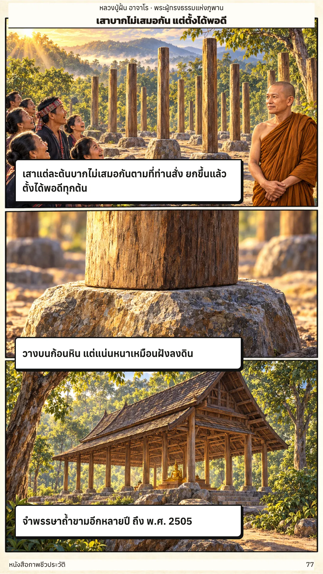 หลวงปู่ฝั้น อาจาโร หน้า 77