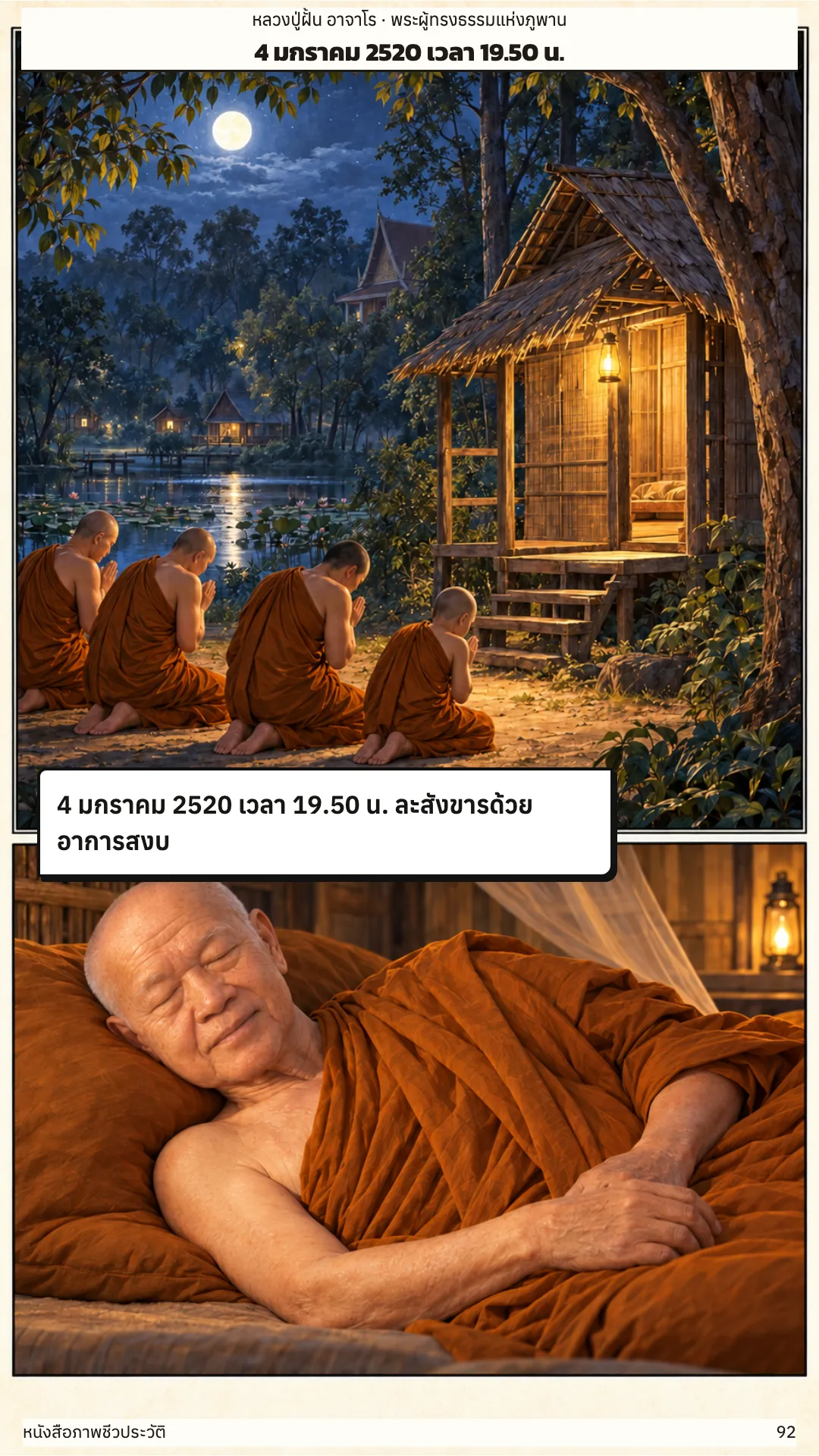 หลวงปู่ฝั้น อาจาโร หน้า 92