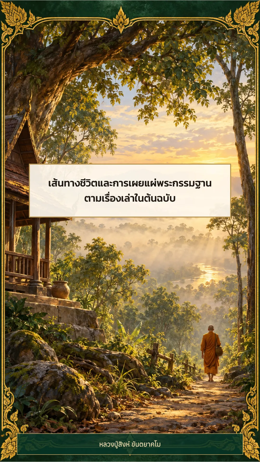 หลวงปู่สิงห์ ขันตยาคโม ปกหลัง