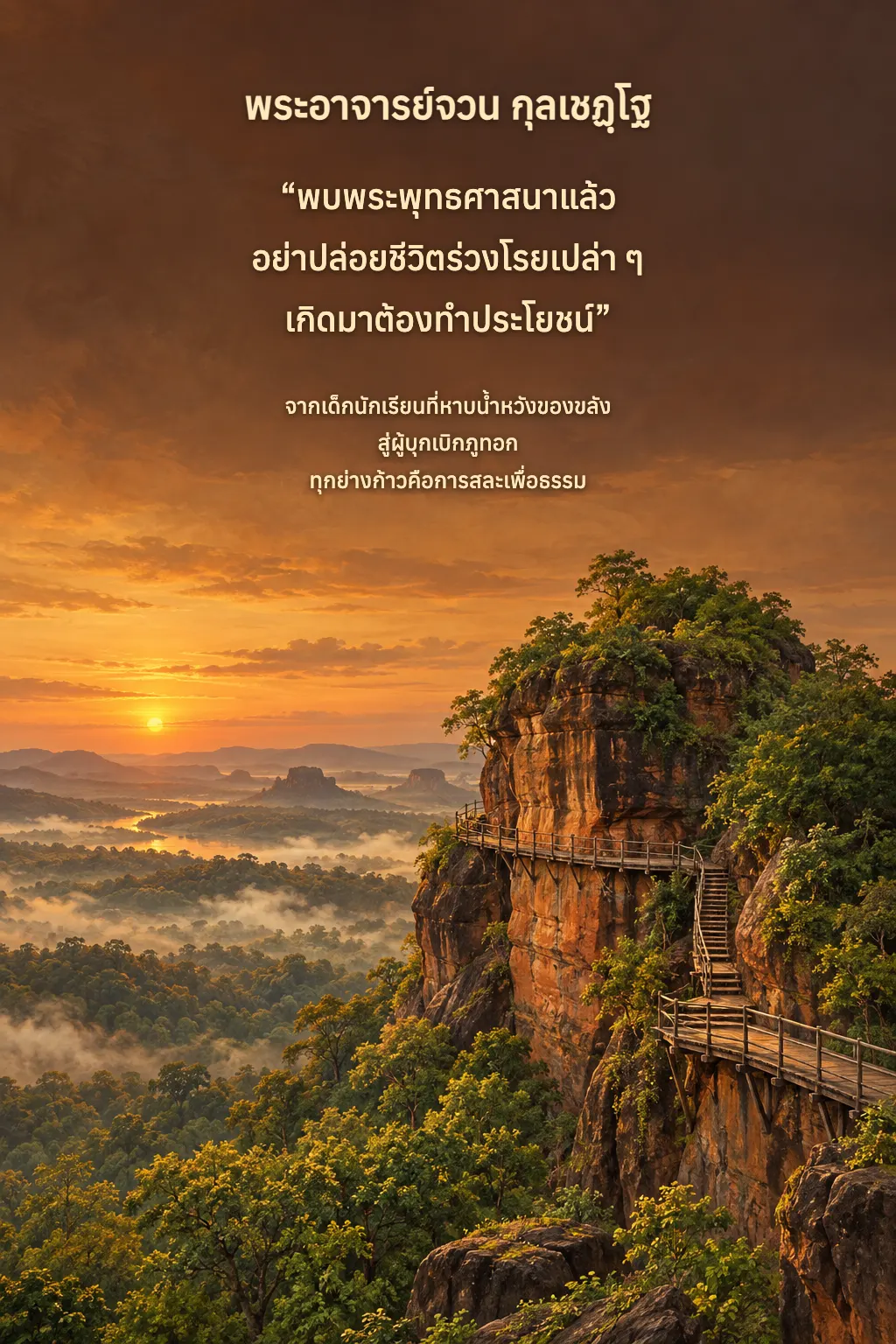 พระอาจารย์จวน กุลเชฏฺโฐ ปกหลัง