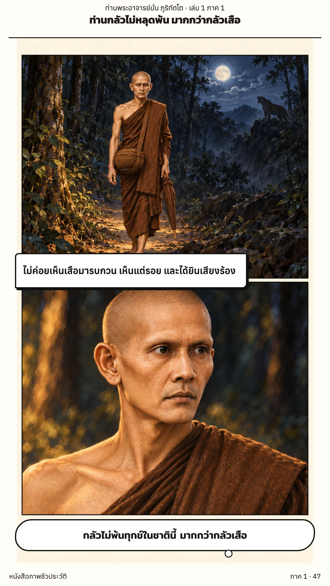 ประวัติท่านพระอาจารย์มั่น ภูริทัตตเถระ เล่ม 1 หน้า 47
