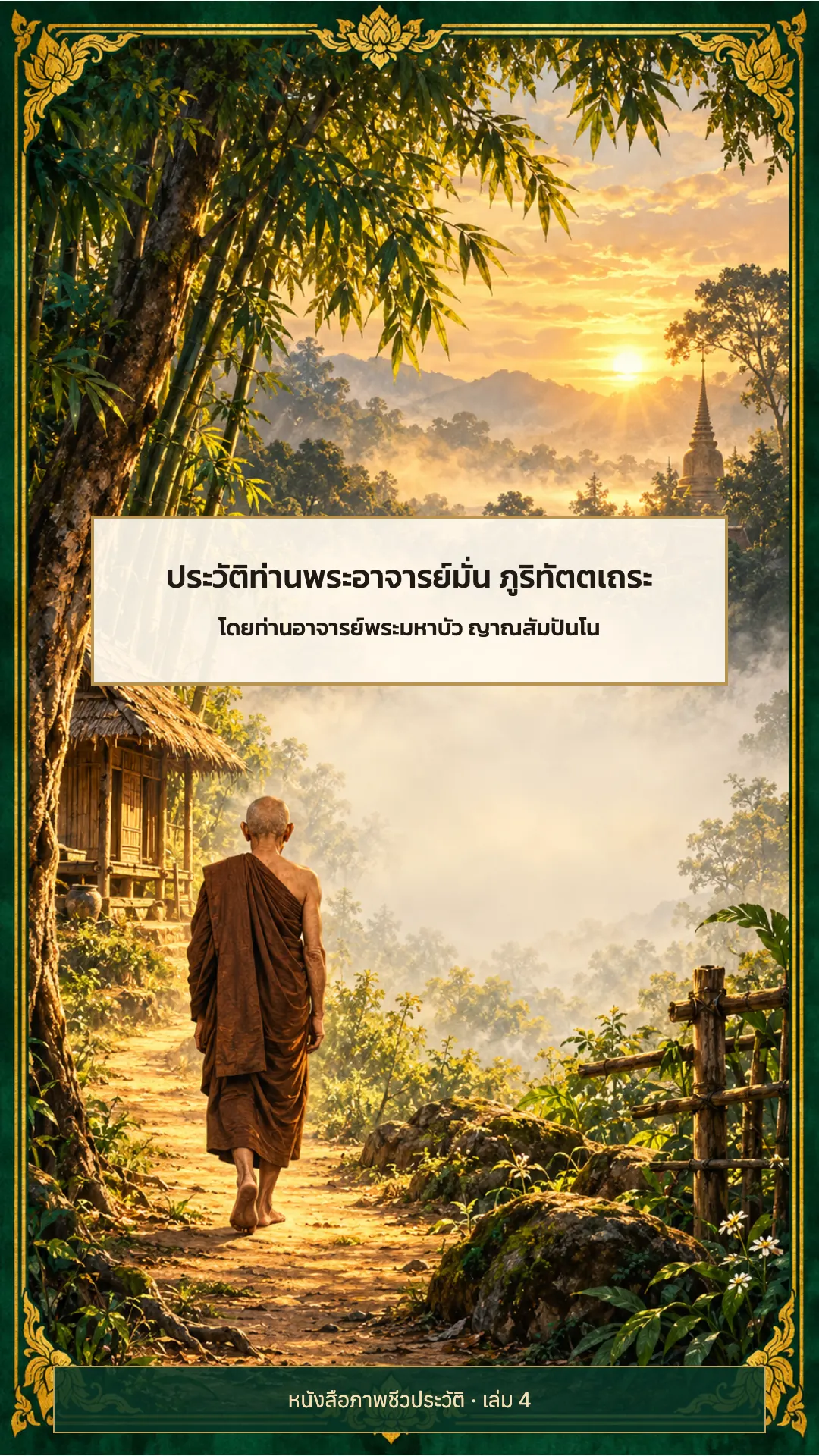 ประวัติท่านพระอาจารย์มั่น ภูริทัตตเถระ เล่ม 4 ปกหลัง